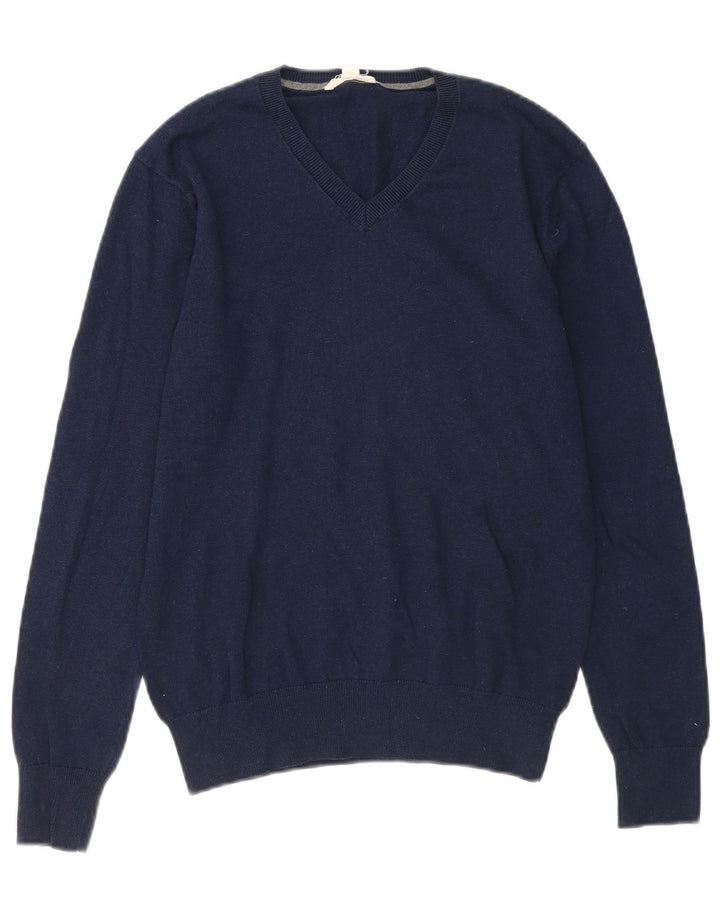 Gap Herre V-hals sweater XS Marineblå Bomuld