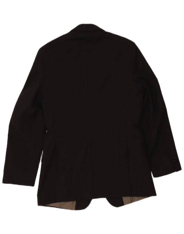 Marks & Spencer Herre 3-knaps blazerjakke UK 38 Medium Sort Polyester