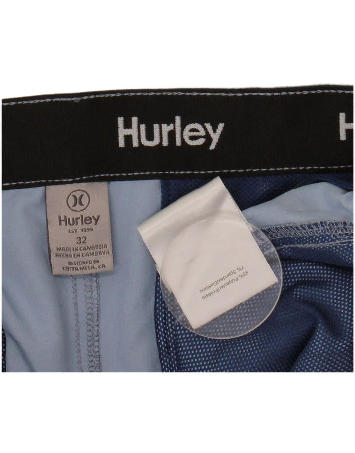 Hurley Herre Chino Shorts W32 Medium Blue Polyester