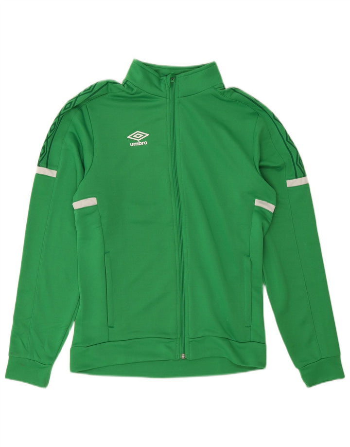 Umbro Boys Graphic Tracksuit Topjakke 13-14 År XL Grøn Polyester
