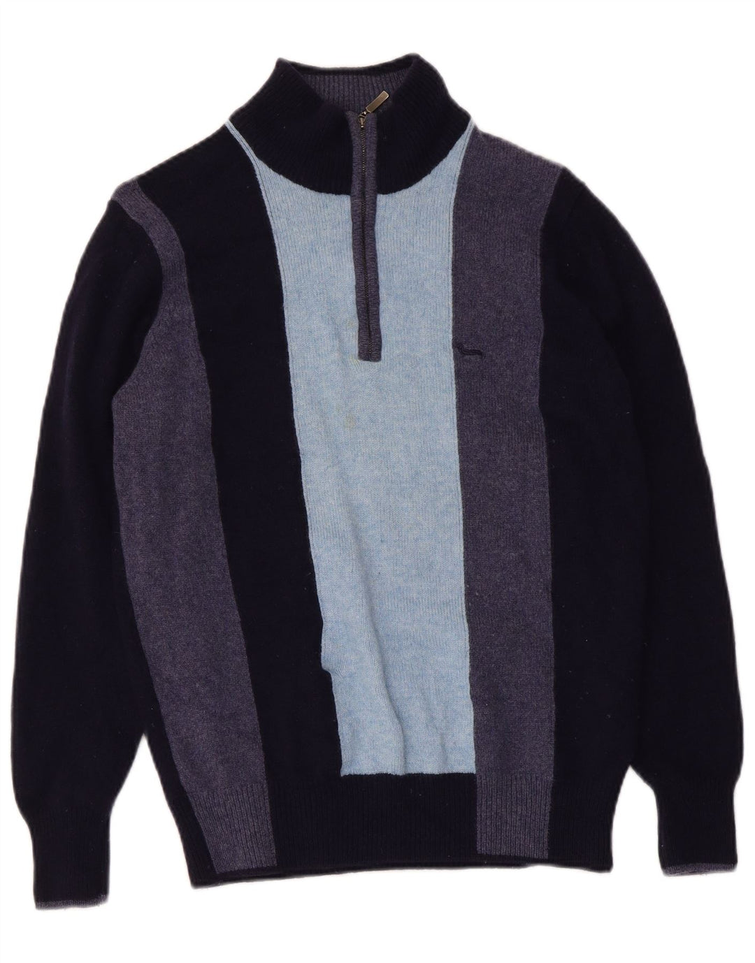 Harmont & Blaine Dame sweater med lynlås i halsen UK 12 Medium Navy Blue
