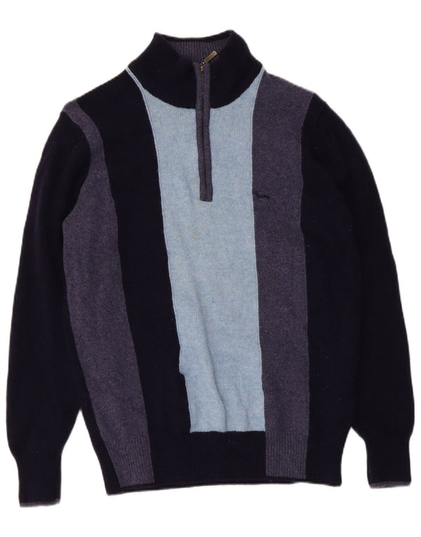 Harmont & Blaine Dame sweater med lynlås i halsen UK 12 Medium Navy Blue