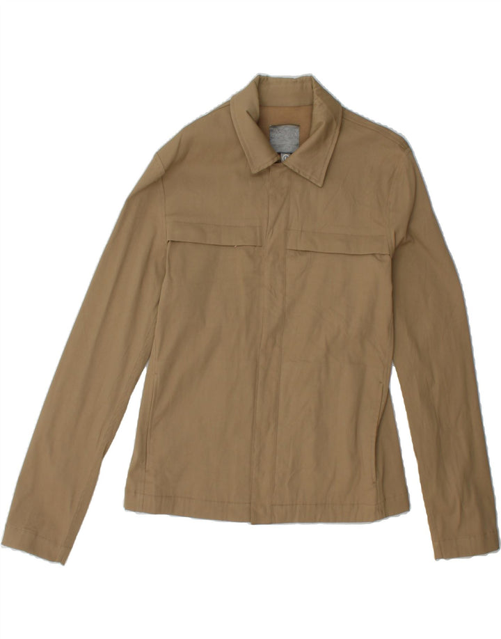 VINTAGE Womens Shirt UK 16 Large Brown Polyester Vintage Vintage and Second-Hand Vintage from Messina Hembry 