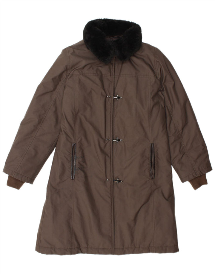 Fay Womens Polstret Frakke UK 14 Medium Brun Polyester