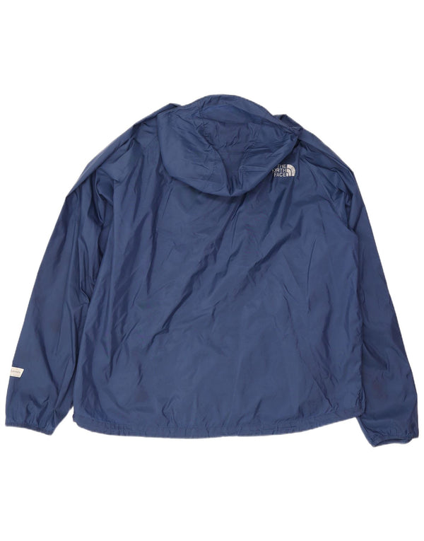 The North Face Regnjakke med hætte til mænd UK 44 2XL Navy Blue Nylon