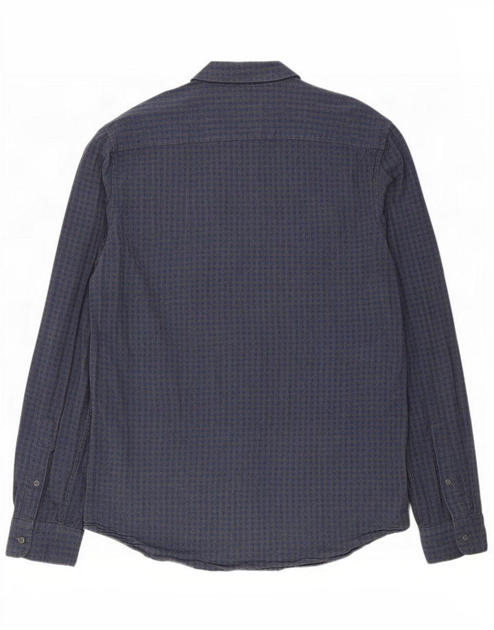 Jack Wills Herre Slim Fit skjorte Medium Navy Blue Gingham Cotton