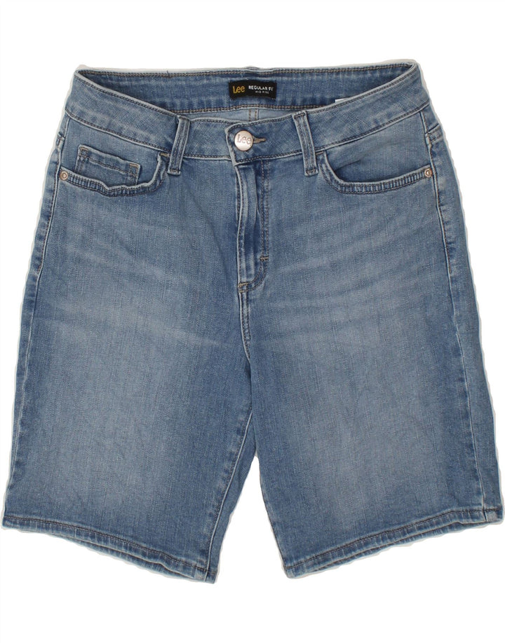 LEE Womens Mid Rise Regular Fit Denim Shorts US 4 Small W28  Blue Cotton Vintage Lee and Second-Hand Lee from Messina Hembry 