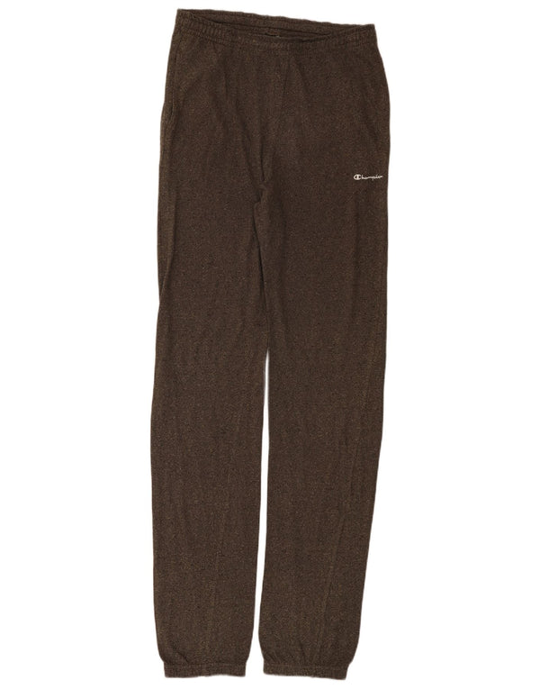 Champion Womens træningsdragt Bukser Joggers UK 14 Large Brown Flecked Bomuld