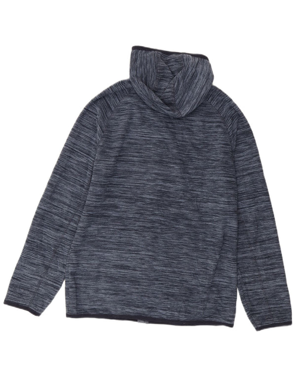 Mountain Warehouse Herre hættejakke i fleece UK 36 Small Navy Blue Flecked