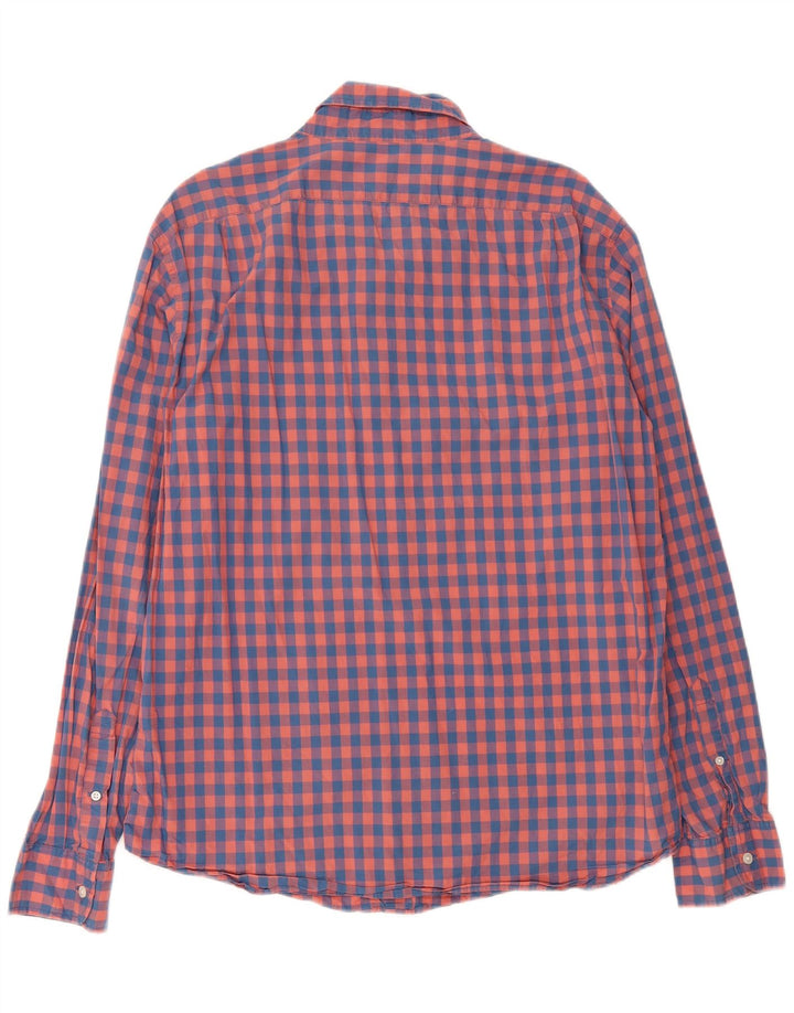 J. CREW Mens Slim Fit Shirt Large Red Check Cotton Vintage J. Crew and Second-Hand J. Crew from Messina Hembry 