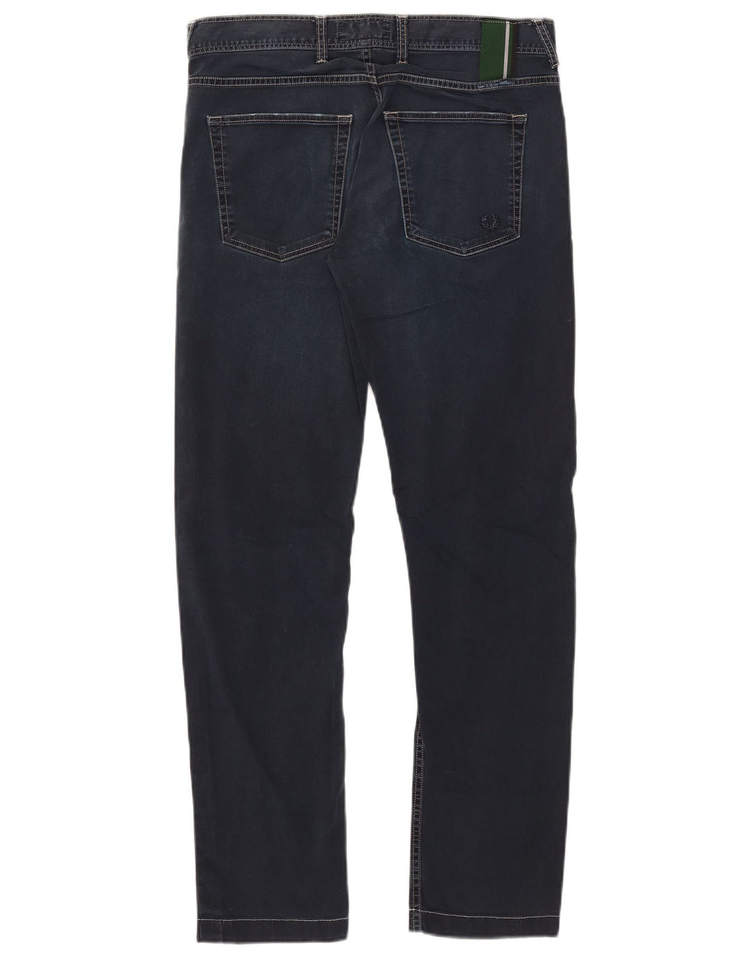 Fred Perry Herre Slim Jeans IT 48 Medium W33 L30 Marineblå Bomuld