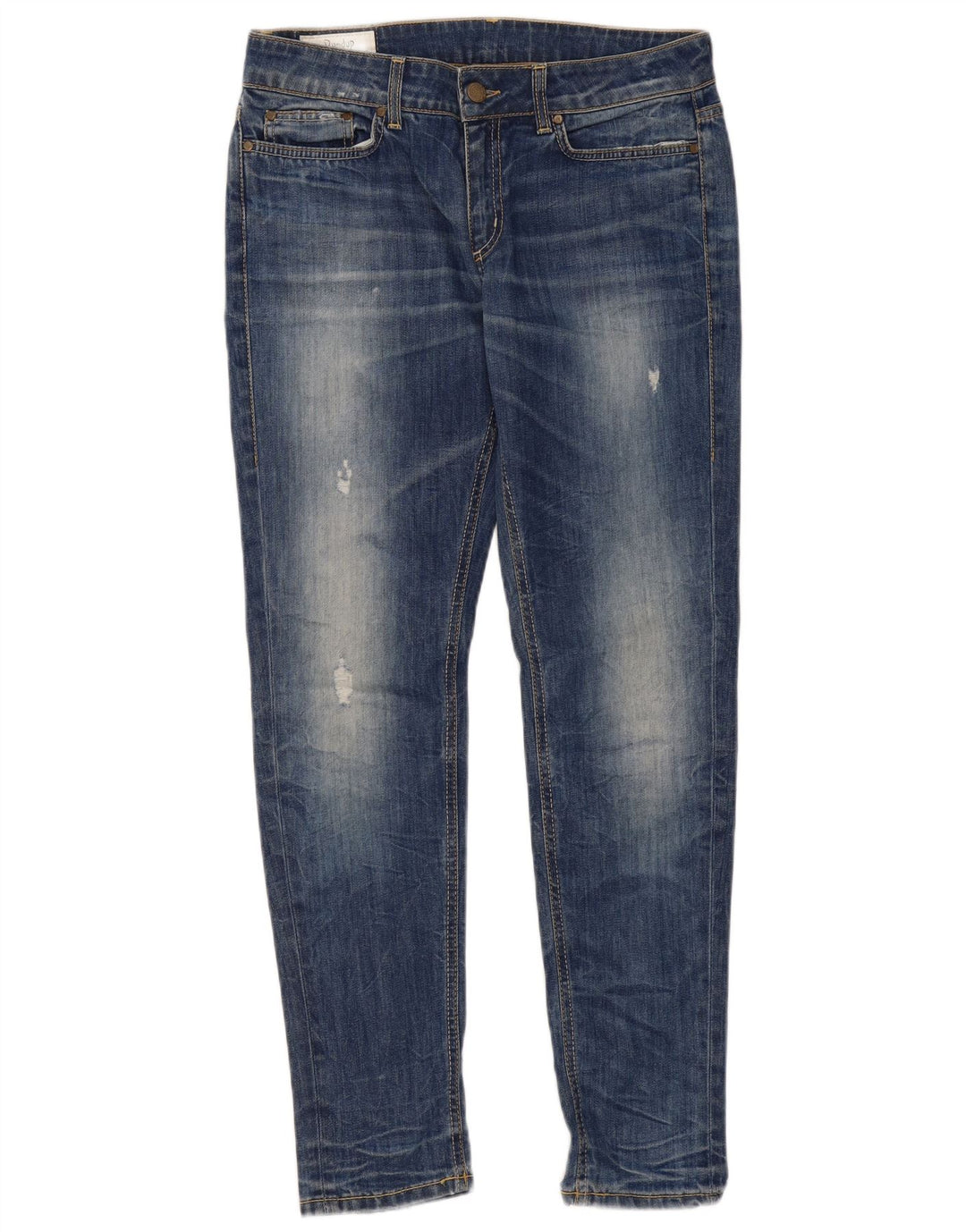 Dondup Dame Slim Jeans W34 L31 Blå Bomuld