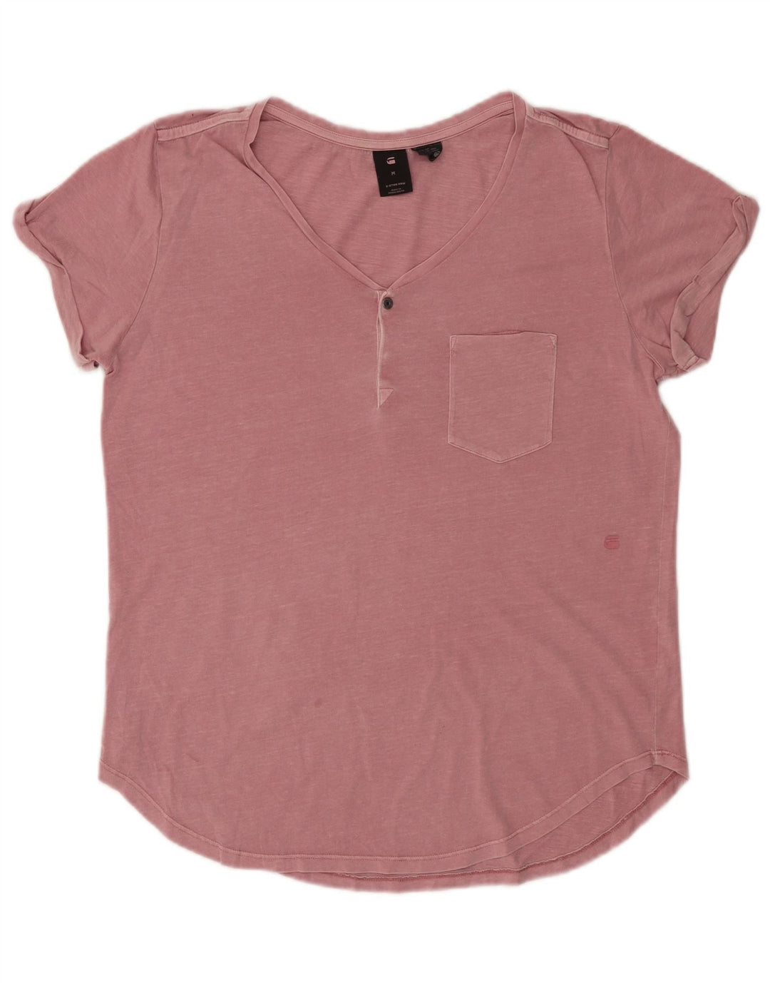 G-STAR Dame T-Shirt Top UK 14 Medium Pink