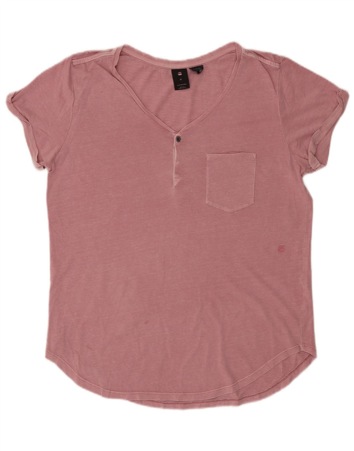 G-STAR Dame T-Shirt Top UK 14 Medium Pink