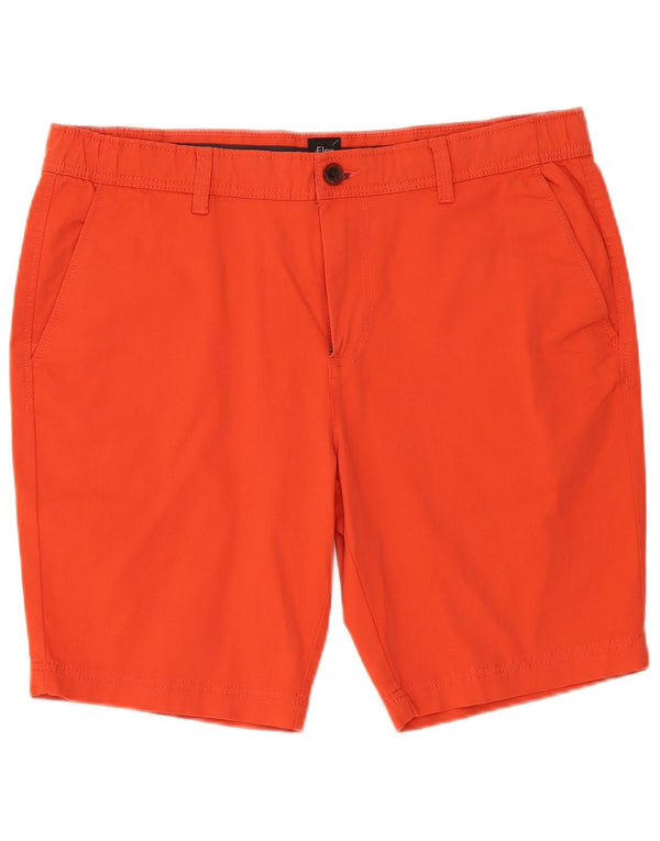 C&A Mens Slim Chino Shorts W38 XL Orange Cotton