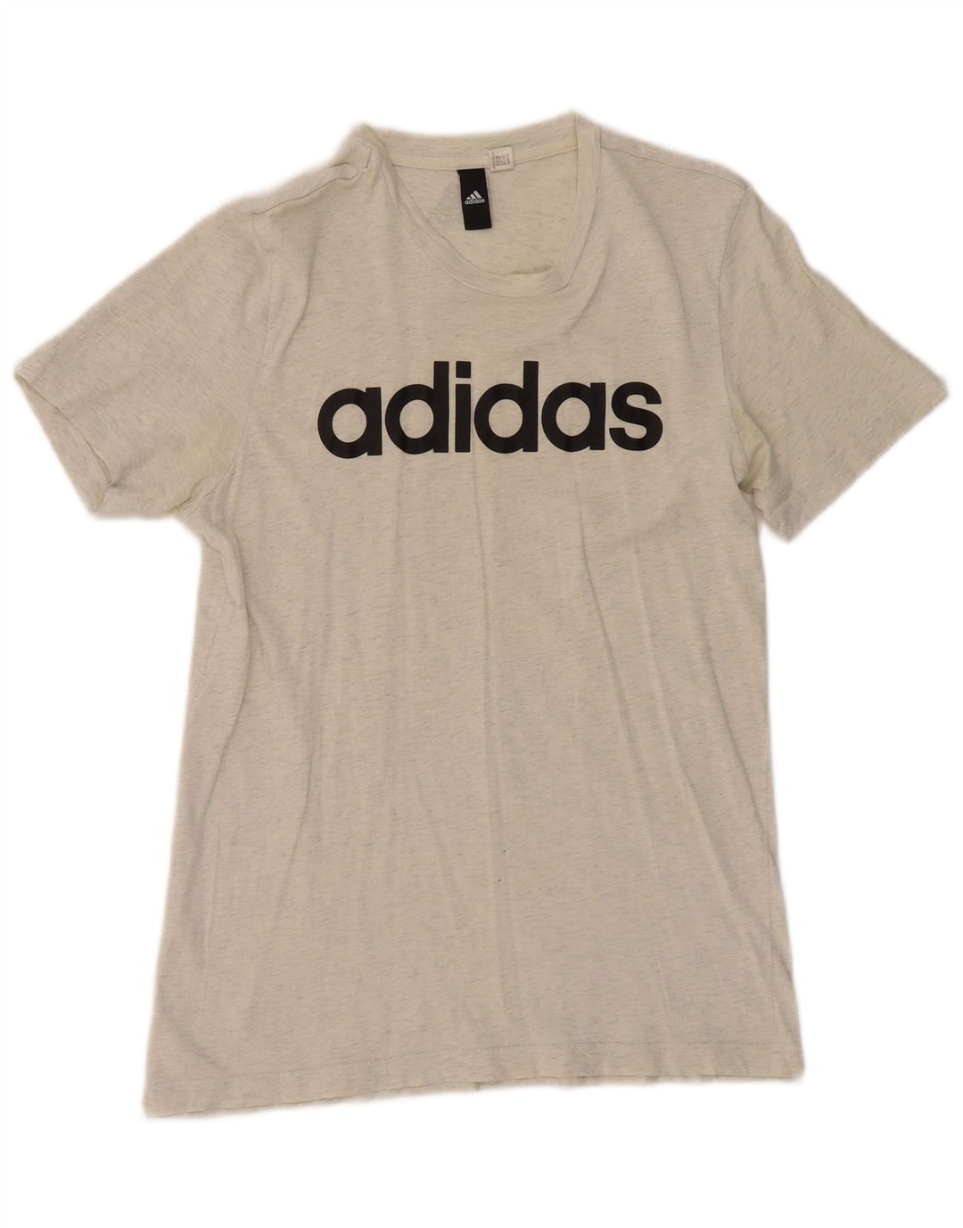 Adidas Dame Grafisk T-Shirt Top UK 12 Medium Grå