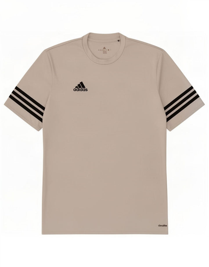 Adidas Herre Climalite T-Shirt Top Medium White Polyester