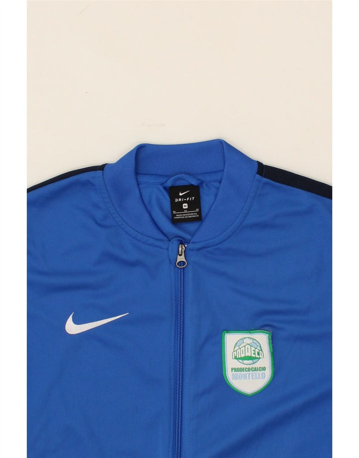 NIKE Mens Dri Fit Tracksuit Top Jacket Medium Blue Polyester Vintage Nike and Second-Hand Nike from Messina Hembry 