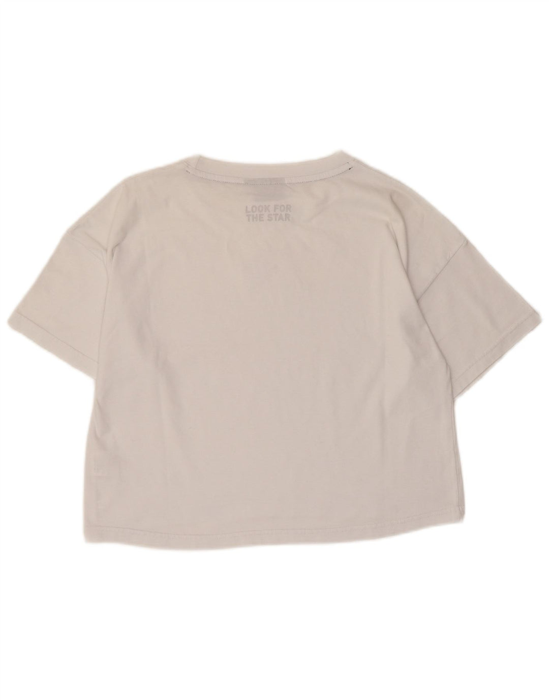 Starter Dame Grafisk T-Shirt Top UK 14 Medium Hvid Bomuld
