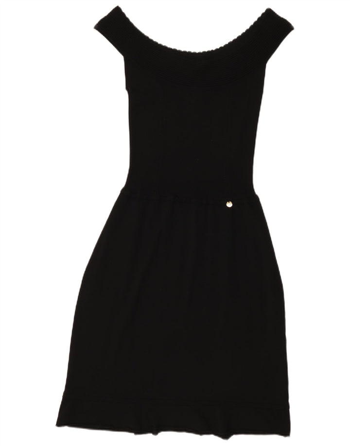 Liu Jo Kvinder Off Shoulder Kjole IT 44 Medium Sort Viscose