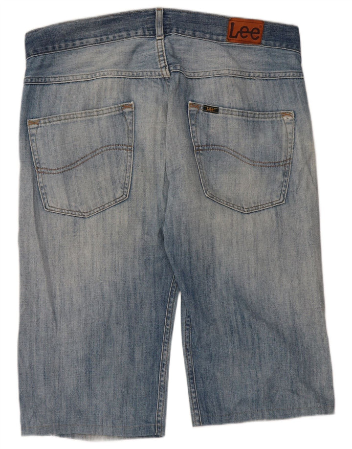 Lee Herre Bermuda Denim Shorts W34 Large Blue Cotton