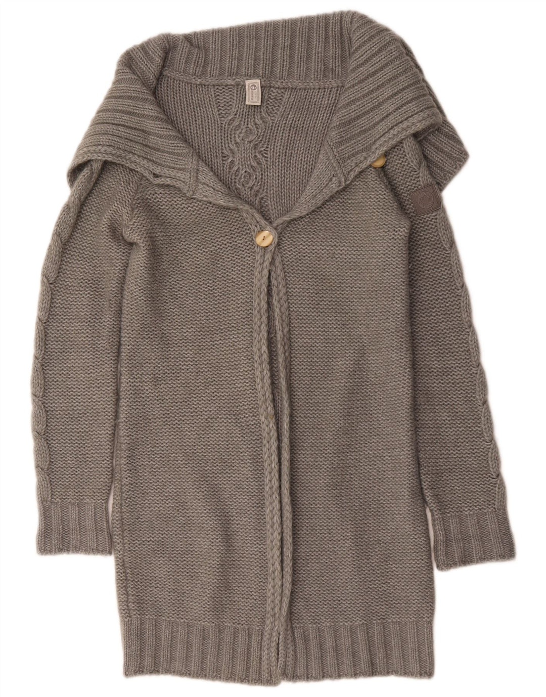 Murphy & Nye Dame Longline Cardigan Sweater UK 16 Large Grey
