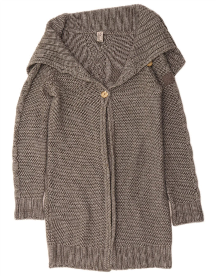 Murphy & Nye Dame Longline Cardigan Sweater UK 16 Large Grey