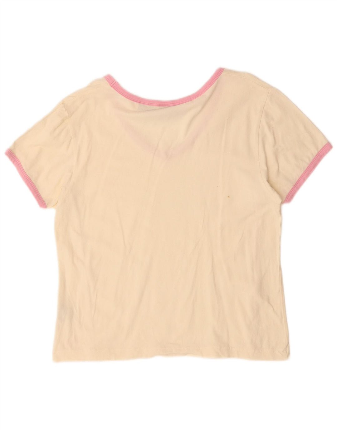 FILA Womens T-Shirt Top UK 16 Large Off White