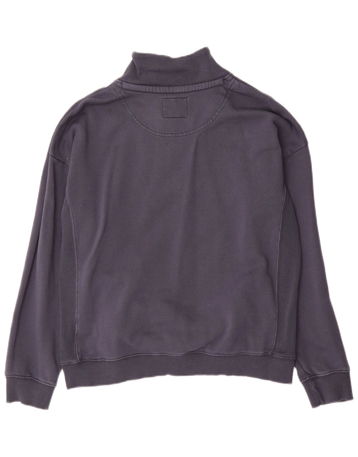 Fat Face Herre Zip Neck Sweatshirt Jumper Medium Navy Blue