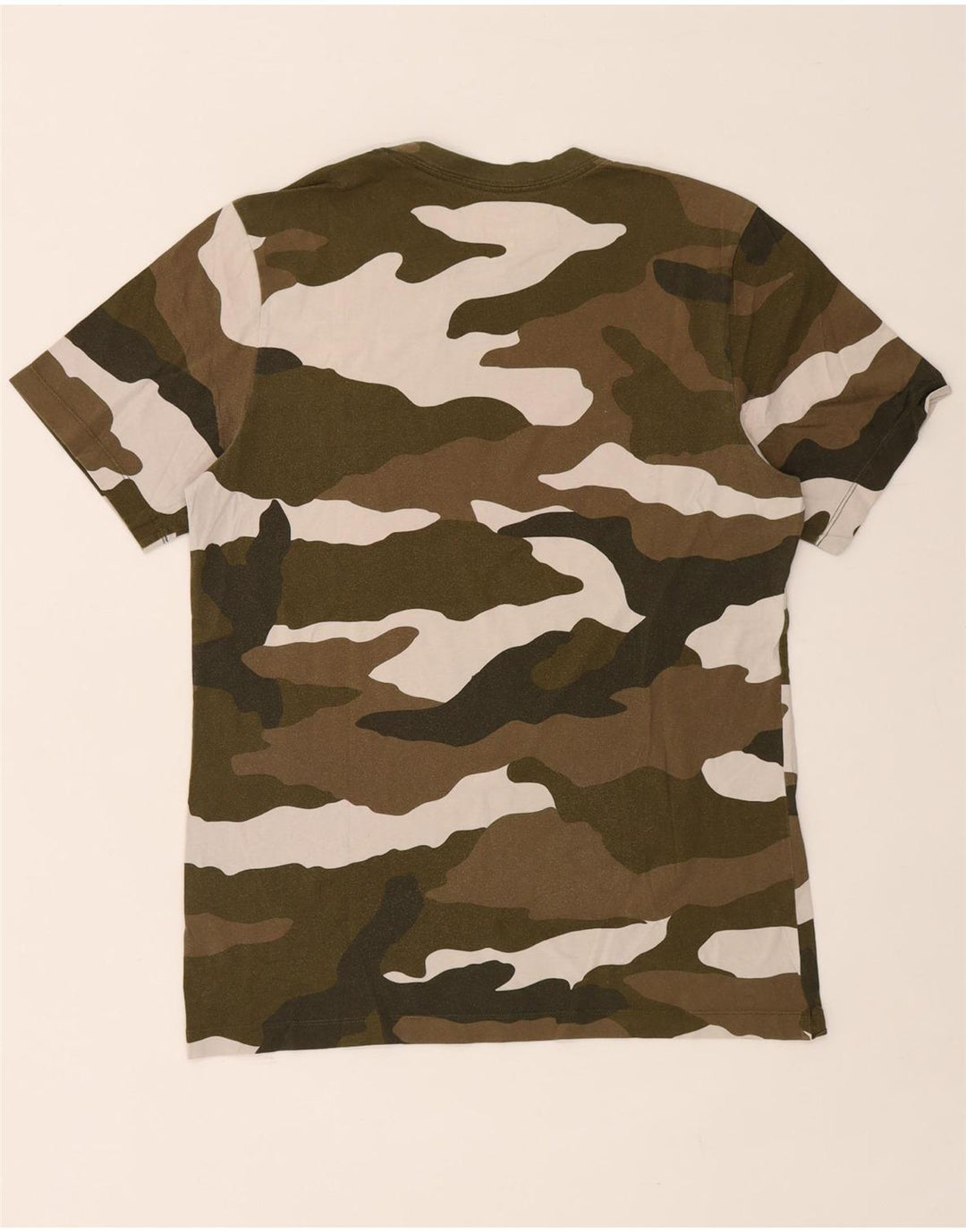 NIKE grafisk t-shirt til mænd, medium Khaki Camouflage Bomuld