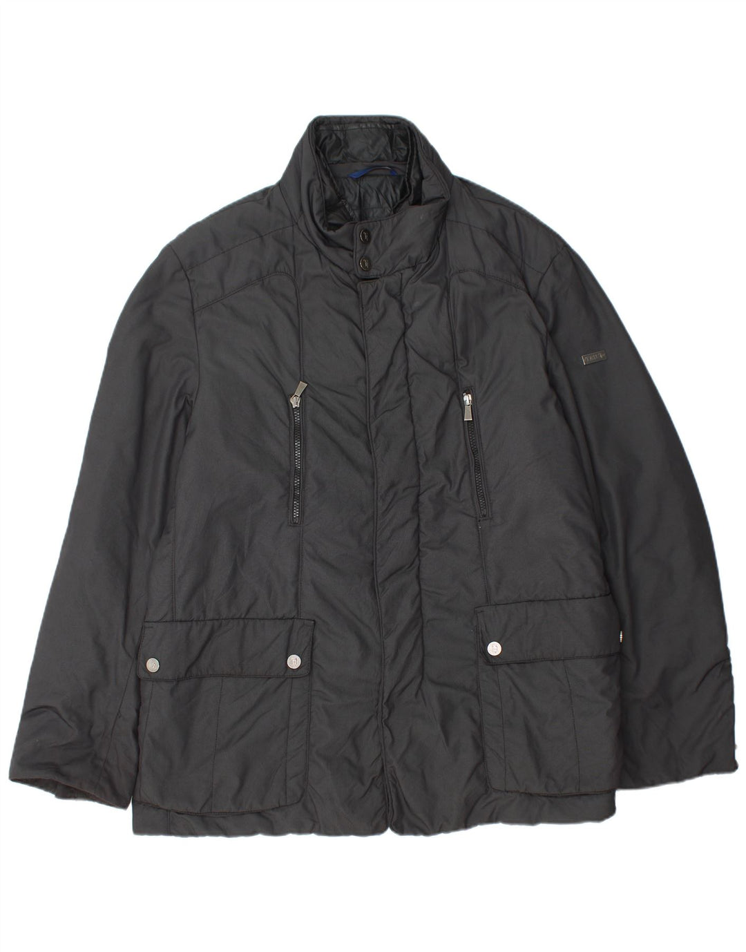 TRU Mens Utility Jacket IT 56 3XL Black Polyamide