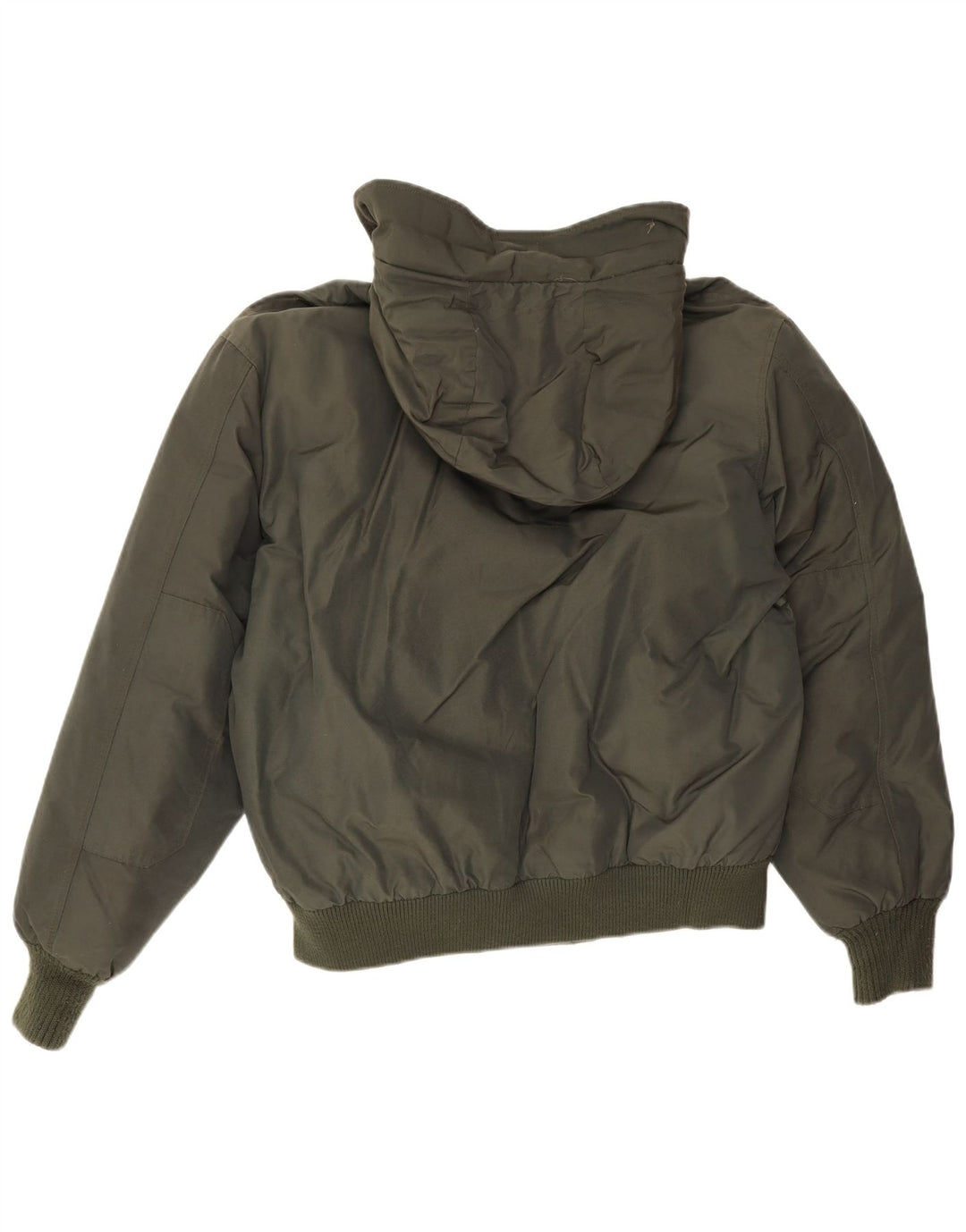 Woolrich Herre hættepolstret jakke UK 40 Stor Khaki Bomuld