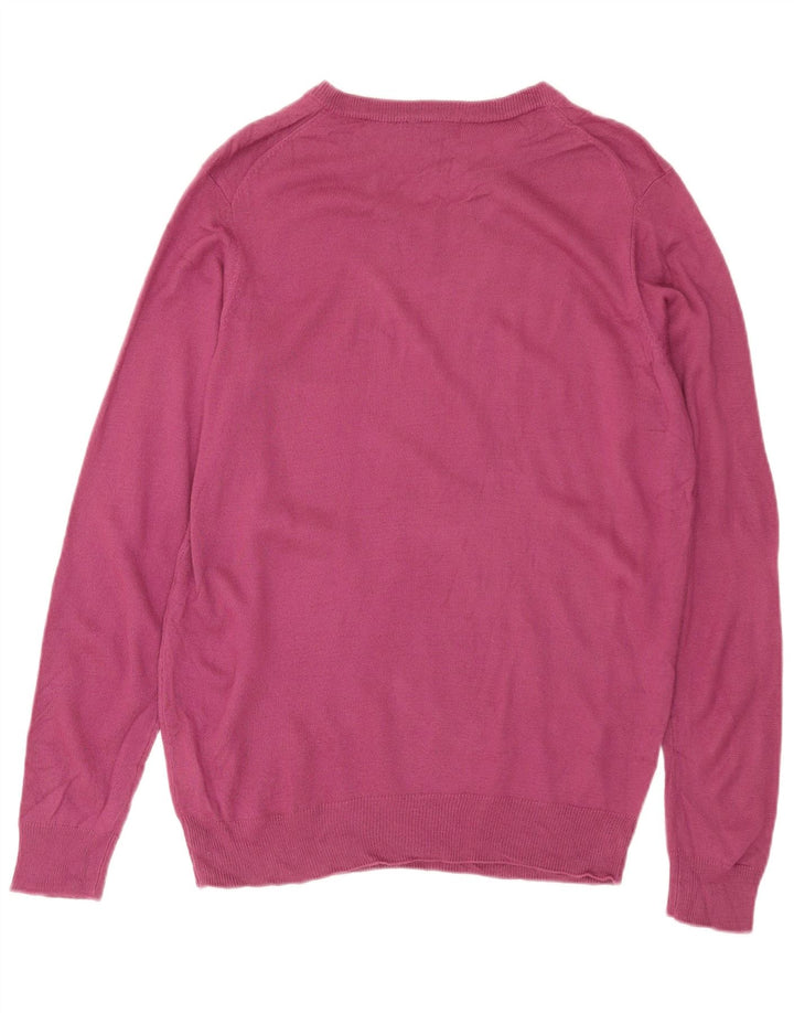 James Pringle Herre V-hals sweater Medium Burgund akryl