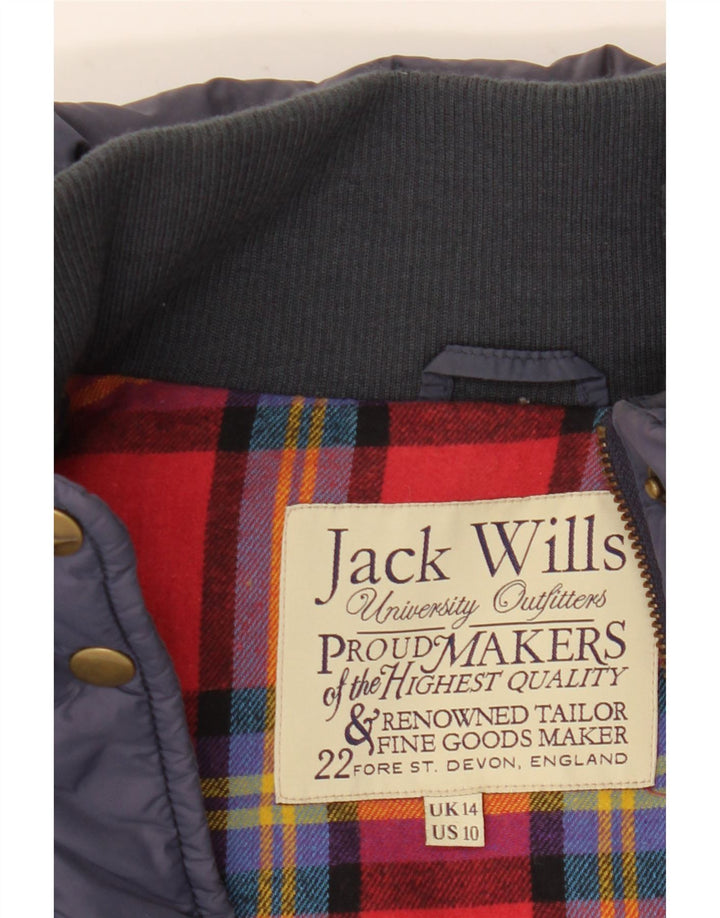 Jack Wills Dame Polstret Gilet UK 14 Large Navy Blue
