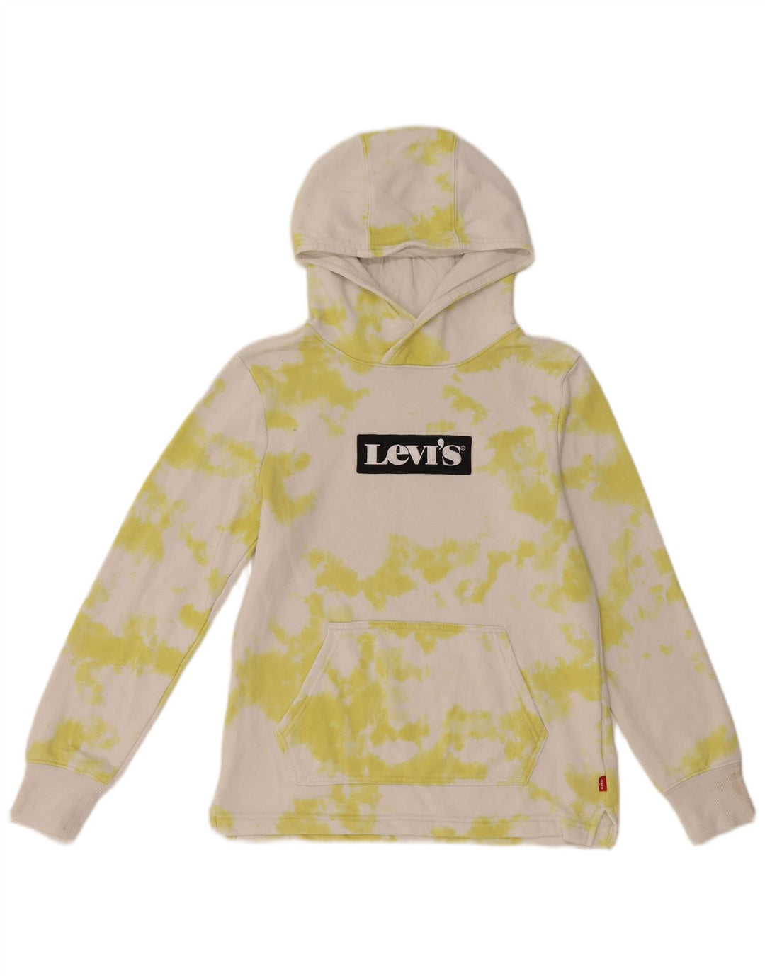 LEVI'S Grafisk hættetrøje til piger 11-12 år White Tie Dye Bomuld