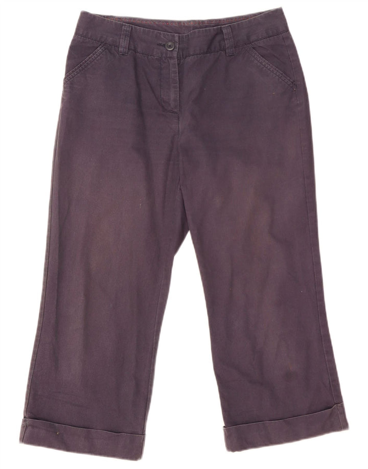 Marks & Spencer Dame Capri Bukser UK 10 Small W32 L22 Navy Blue