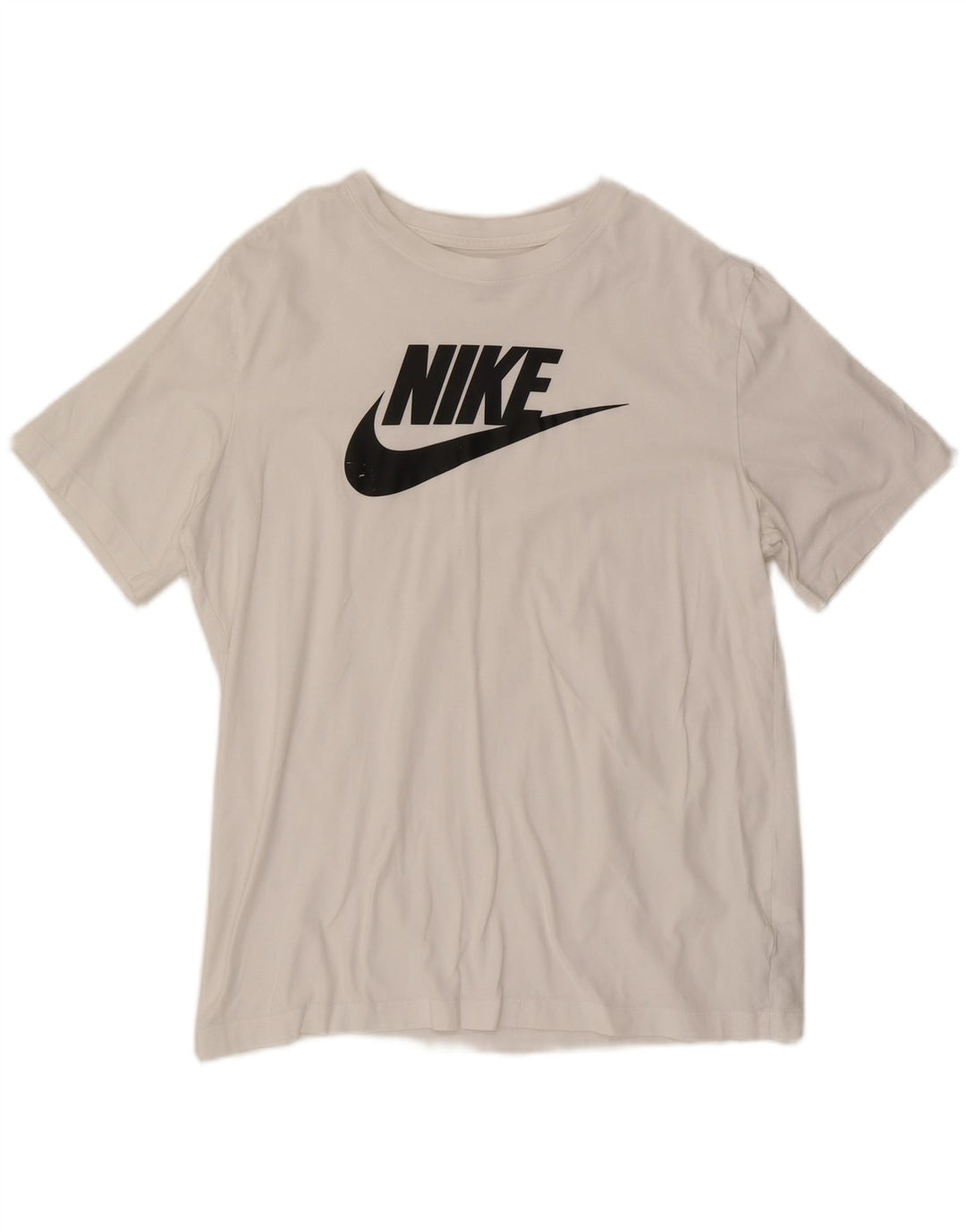Nike grafisk T-shirt top til mænd, stor hvid bomuld
