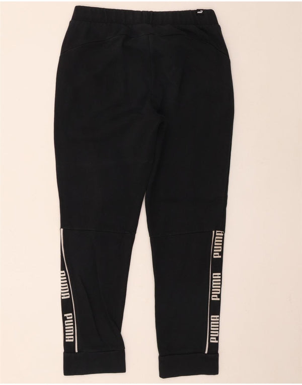 Puma Graphic Tracksuit Bukser til kvinder Joggers UK 10 Small Black Cotton