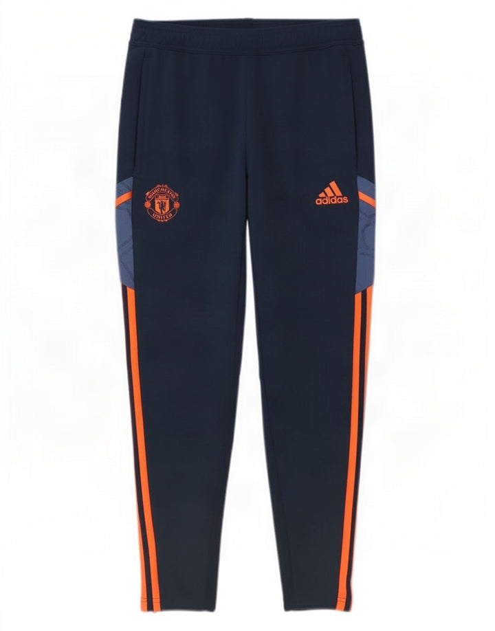 Adidas Herre Manchester United Træningsdragt Bukser Medium Navy Blue Polyester