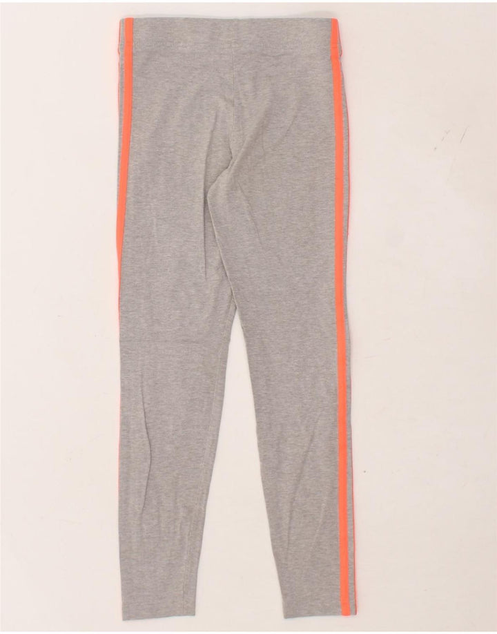 ADIDAS Girls Leggings 12-13 Years Grey Cotton Vintage Adidas and Second-Hand Adidas from Messina Hembry 