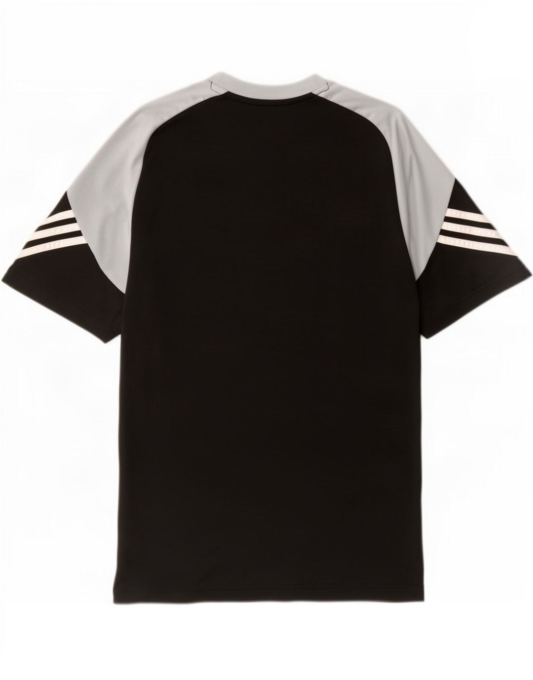 Adidas Herre Climalite Grafisk T-Shirt Top Stor Sort Colourblock Polyester
