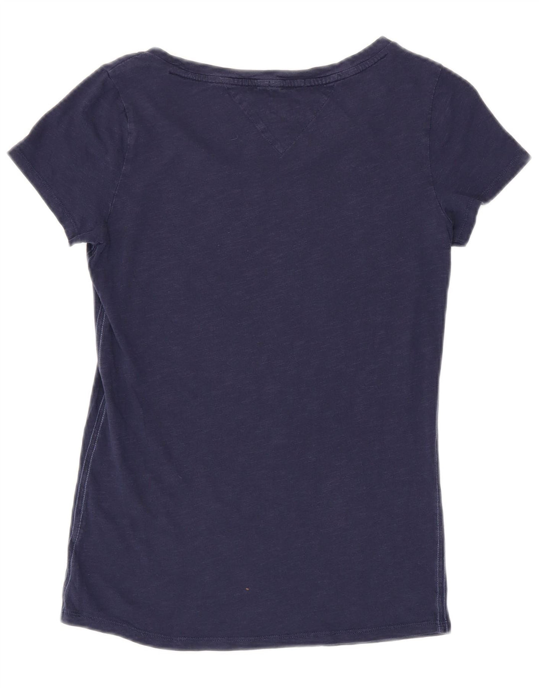 TOMMY HILFIGER Grafisk T-shirt top til kvinder UK 12 Medium Navy Blue