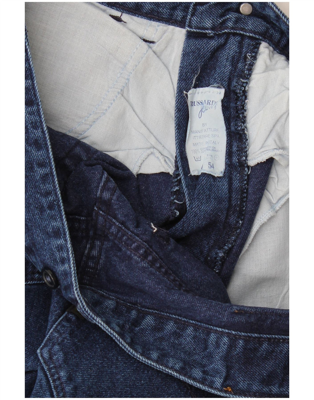 Trussardi Lige Jeans til kvinder W34 L30 Marineblå Bomuld