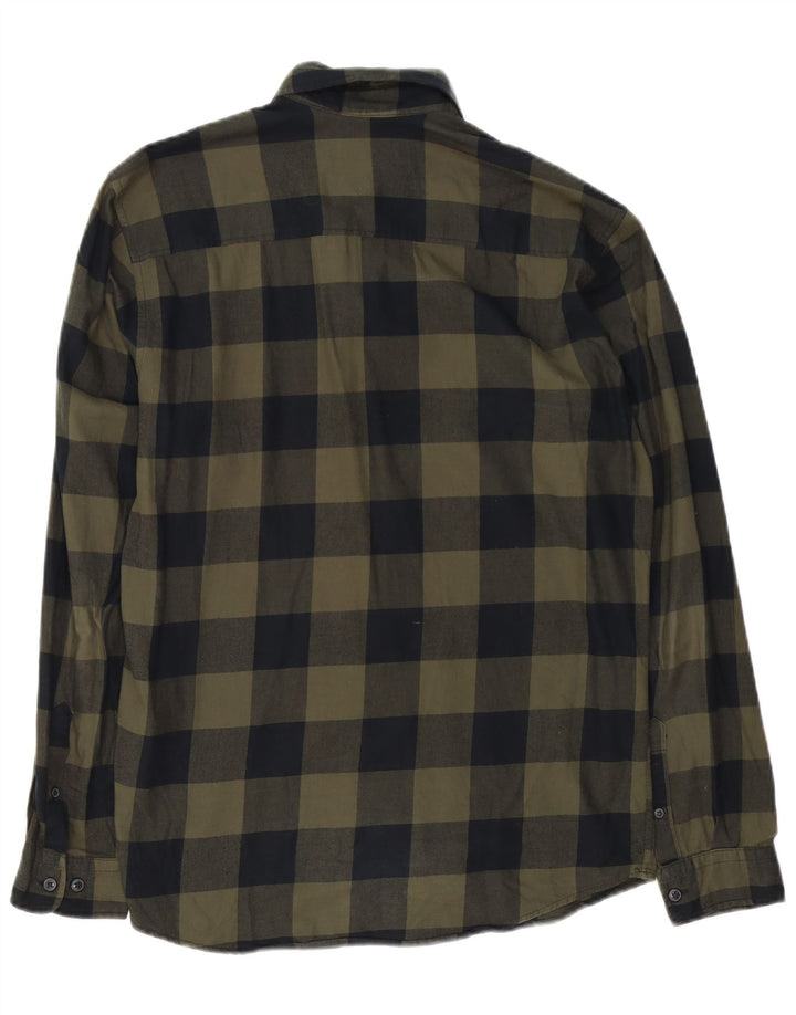 Jack & Jones Herre Flanelskjorte Medium Khaki Ternet Bomuld