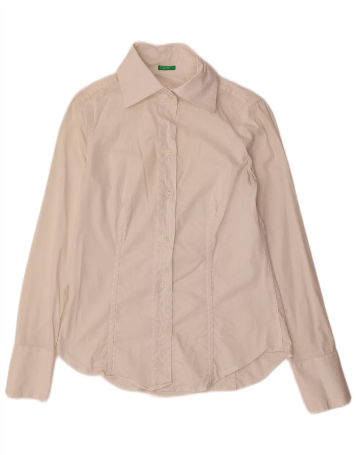 Benetton Dameskjorte UK 12 Medium White