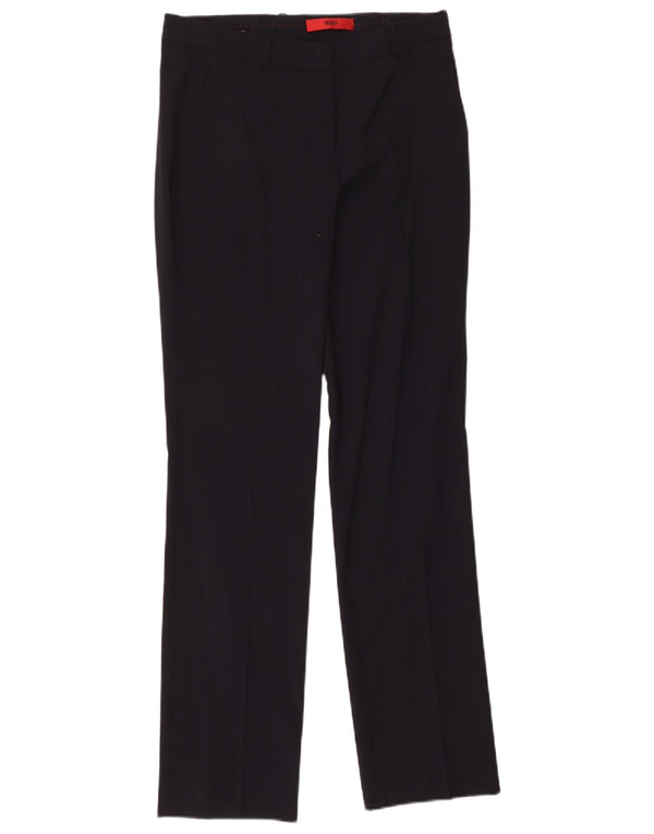 Hugo Boss Lige Casual Bukser til kvinder UK 10 Small W30 L32 Sort