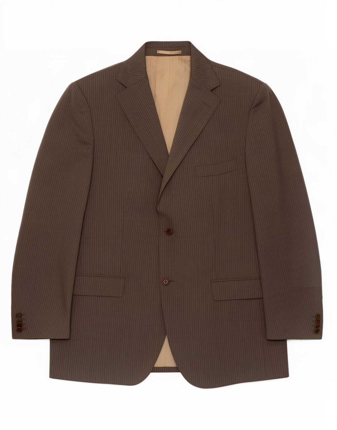 Massimo Dutti Herre 2-knaps blazerjakke EU 54 XL Grå nålestribet uld