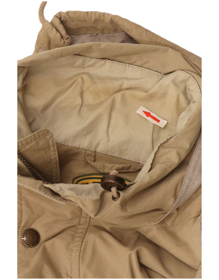 Camel Herre Hooded Utility Jacket UK 42 XL Beige Bomuld