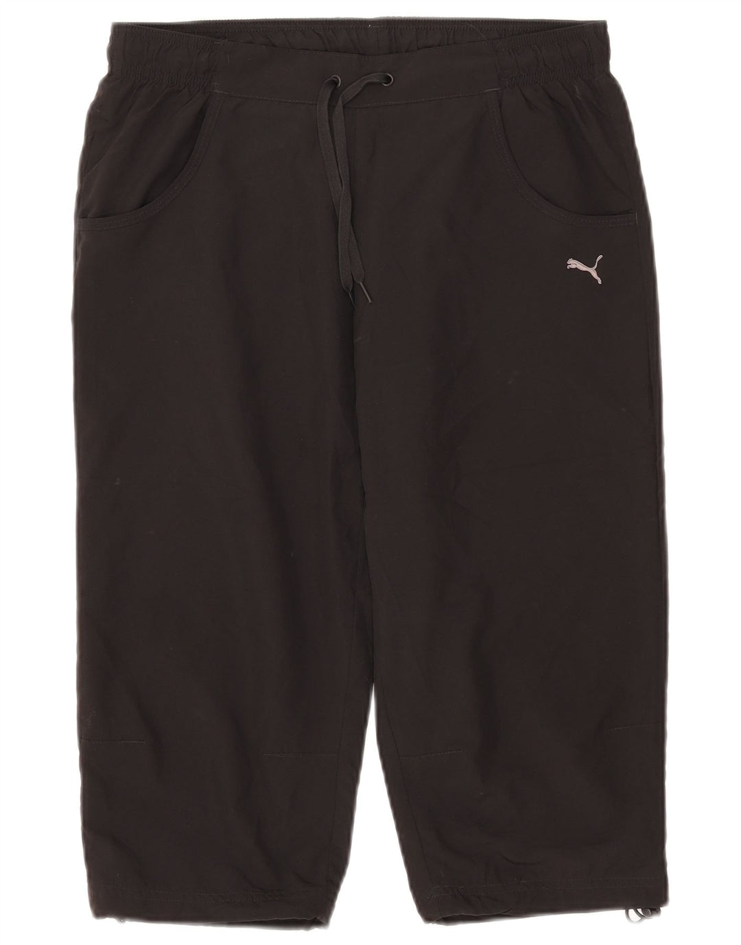 Puma Dame Capri Træningsdragt Bukser UK 12 Medium Sort Polyester