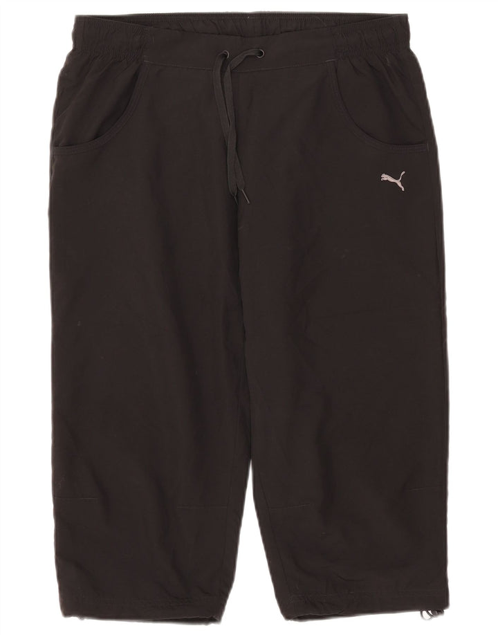 Puma Dame Capri Træningsdragt Bukser UK 12 Medium Sort Polyester